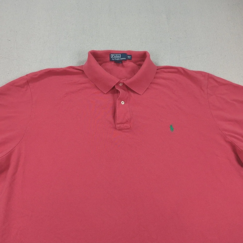 Polo Ralph Lauren Shirt Mens 3XLT Red Classic Casual Preppy Office Golf